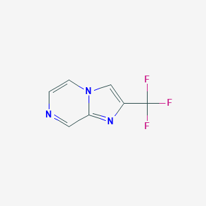 molecular formula C7H4F3N3 B010161 2-(Trifluoromethyl)imidazo[1,2-a]pyrazine CAS No. 109113-96-4