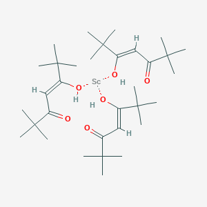 molecular formula C33H60O6Sc B101614 Tris(2,2,6,6-tetramethyl-3,5-heptanedionato)scandium(III) CAS No. 15492-49-6