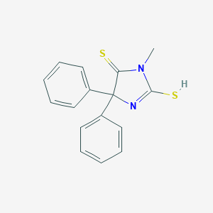 molecular formula C16H14N2S2 B101628 3-Methyl-5,5-diphenyl-2,4-imidazolidinedithione CAS No. 16116-38-4