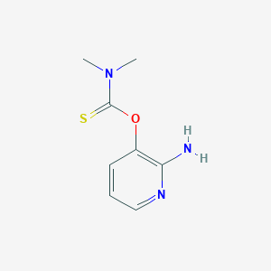 molecular formula C8H11N3OS B010163 2-Amino-3-dimethylthiocarbamoyloxypyridine CAS No. 110256-18-3