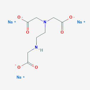 molecular formula C8H11N2Na3O6 B101631 Glycine, N-(carboxymethyl)-N-(2-((carboxymethyl)amino)ethyl)-, trisodium salt CAS No. 19019-43-3