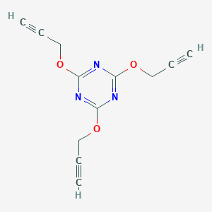 molecular formula C12H9N3O3 B101634 2,4,6-Tris(prop-2-yn-1-yloxy)-1,3,5-triazine CAS No. 15911-93-0
