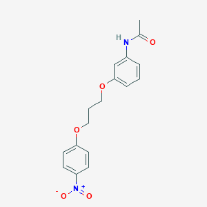 B101647 N-[3-[3-(4-nitrophenoxy)propoxy]phenyl]acetamide CAS No. 19157-67-6