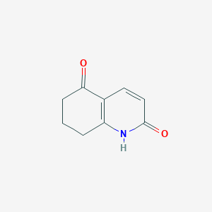 molecular formula C9H9NO2 B101653 7,8-Dihydroquinoline-2,5(1h,6h)-dione CAS No. 15450-69-8