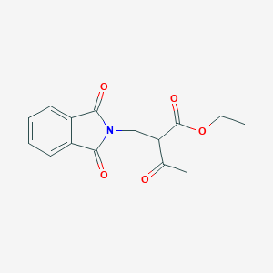 molecular formula C15H15NO5 B101659 Ethyl 2-[(1,3-dioxoisoindol-2-yl)methyl]-3-oxobutanoate CAS No. 16880-35-6