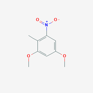 molecular formula C9H11NO4 B101664 1,5-Dimethoxy-2-methyl-3-nitrobenzene CAS No. 16024-31-0