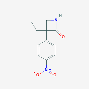 molecular formula C11H12N2O3 B101666 3-Ethyl-3-(4-nitrophenyl)azetidin-2-one CAS No. 19038-39-2