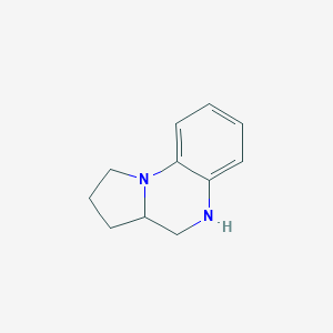 molecular formula C11H14N2 B101667 1,2,3,3a,4,5-Hexahydropyrrolo[1,2-a]quinoxaline CAS No. 18019-17-5