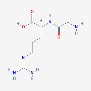 molecular formula C8H17N5O3 B101672 Gly-Arg CAS No. 18635-55-7