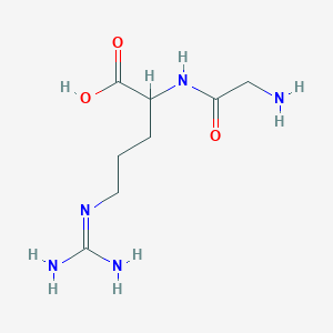 molecular formula C8H17N5O3 B101672 Glycyl-L-arginine CAS No. 18635-55-7