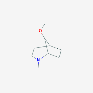 molecular formula C9H17NO B101675 8-Methoxy-2-methyl-2-azabicyclo[3.2.1]octane CAS No. 19316-07-5