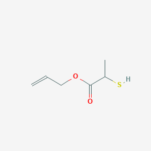 molecular formula C6H10O2S B101679 Propionic acid, 2-mercapto-, allyl ester CAS No. 16883-50-4