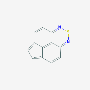 molecular formula C12H6N2S B101698 6-Thia-5,7-diazatetracyclo[6.5.2.04,15.011,14]pentadeca-1(13),2,4,7,9,11,14-heptaene CAS No. 18969-91-0