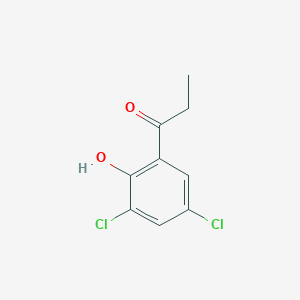 molecular formula C9H8Cl2O2 B101699 1-(3,5-Dichloro-2-hydroxyphenyl)propan-1-one CAS No. 18430-74-5