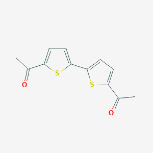 molecular formula C12H10O2S2 B101704 1-[5-(5-Acetylthiophen-2-yl)thiophen-2-yl]ethanone CAS No. 18494-73-0