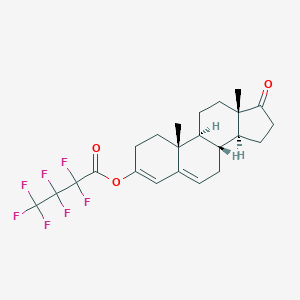 molecular formula C23H25F7O3 B101706 Androsta-3,5-dien-17-one, 3-hydroxy-, heptafluorobutyrate CAS No. 18072-19-0