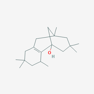 molecular formula C19H32O B101723 5,9-Methanobenzocycloocten-5(1H)-ol, 2,3,4,6,7,8,9,10-octahydro-2,2,4,7,7,9-hexamethyl- CAS No. 16004-84-5
