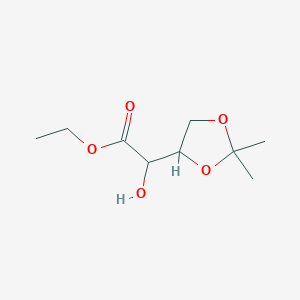 (2,2-Dimethyl-[1,3]dioxolan-4-YL)-hydroxy-acetic acid ethyl ester