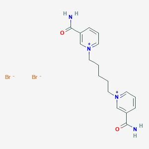 Pyridinium, 1,1'-pentamethylenebis(3-carbamoyl-, dibromide