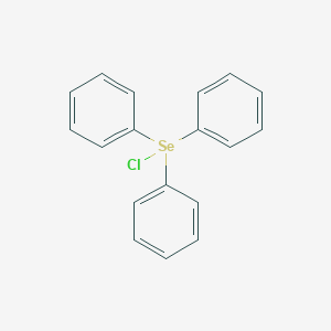 molecular formula C18H15ClSe B101746 [Chloro(diphenyl)-lambda4-selanyl]benzene CAS No. 17166-13-1