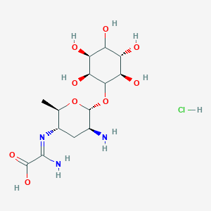 molecular formula C14H26ClN3O9 B101748 Kasugamycin hydrochloride CAS No. 19408-46-9