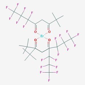 molecular formula C30H30ErF21O6 B101755 erbium;(Z)-1,1,1,2,2,3,3-heptafluoro-6-hydroxy-7,7-dimethyloct-5-en-4-one CAS No. 17978-75-5