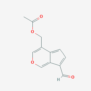 molecular formula C12H10O4 B101756 Baldrinal CAS No. 18234-46-3