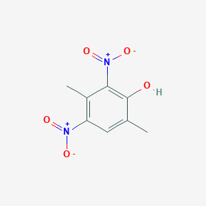 molecular formula C8H8N2O5 B101758 3,6-Dimethyl-2,4-dinitrophenol CAS No. 15968-56-6