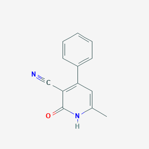 molecular formula C13H10N2O B101759 6-Methyl-2-oxo-4-phenyl-1,2-dihydropyridine-3-carbonitrile CAS No. 16232-41-0