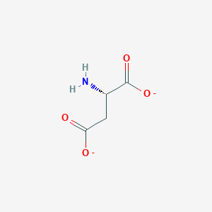 molecular formula C4H5NO4-2 B101762 L-Aspartic acid, sodium salt CAS No. 17090-93-6