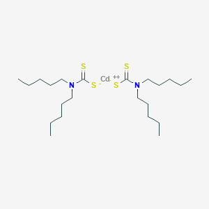 molecular formula C22H44CdN2S4 B101765 Cadmium bis(dipentyldithiocarbamate) CAS No. 19010-65-2