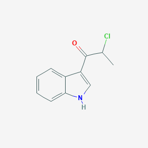 molecular formula C11H10ClNO B101766 2-chloro-1-(1H-indol-3-yl)propan-1-one CAS No. 17380-07-3