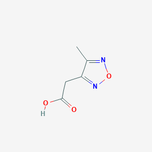 molecular formula C5H6N2O3 B101769 (4-Methyl-furazan-3-yl)-acetic acid CAS No. 15323-69-0