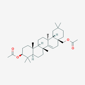 [(4As,6aR,6bR,8aR,10S,12aR,14aS,14bS)-10-acetyloxy-2,2,6b,9,9,12a,14a-heptamethyl-1,3,4,5,6a,7,8,8a,10,11,12,13,14,14b-tetradecahydropicen-4a-yl]methyl acetate