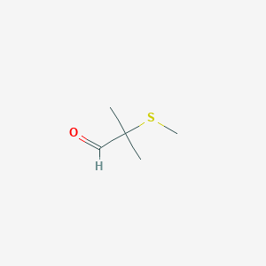 molecular formula C5H10OS B101777 Propanal, 2-methyl-2-(methylthio)- CAS No. 16042-21-0