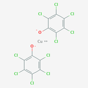 molecular formula C12Cl10CuO2 B101782 Copper pentachlorophenate CAS No. 15773-35-0