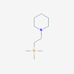 molecular formula C10H23NSi B101795 Trimethyl(2-piperidin-1-ylethyl)silane CAS No. 18132-66-6
