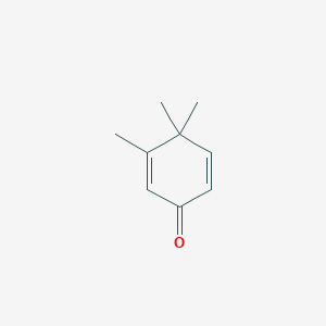molecular formula C9H12O B101797 2,5-Cyclohexadien-1-one, 3,4,4-trimethyl- CAS No. 17429-31-1
