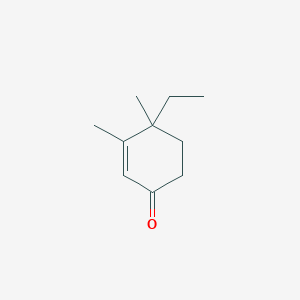 molecular formula C10H16O B101801 4-Ethyl-3,4-dimethyl-2-cyclohexen-1-one CAS No. 17622-46-7