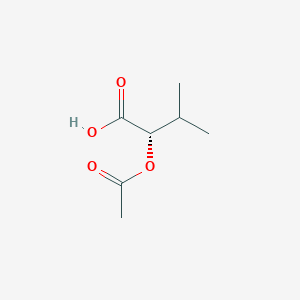 molecular formula C7H12O4 B101818 (S)-2-acetoxy-3-methylbutanoic acid CAS No. 18667-97-5
