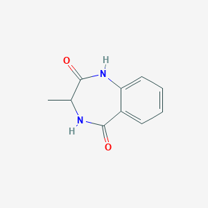 molecular formula C10H10N2O2 B010182 3-methyl-3,4-dihydro-1H-1,4-benzodiazepine-2,5-dione CAS No. 104873-98-5