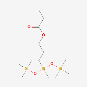 molecular formula C14H32O4Si3 B101838 Methacryloyloxypropylbis(trimethylsiloxy)methylsilane CAS No. 19309-90-1