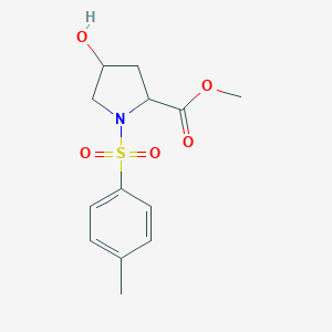 molecular formula C13H17NO5S B101840 Methyl 4-hydroxy-1-tosylpyrrolidine-2-carboxylate CAS No. 16257-57-1