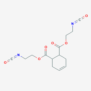molecular formula C14H16N2O6 B101843 4-Cyclohexene-1,2-dicarboxylic acid bis(2-isocyanatoethyl) ester CAS No. 15481-65-9