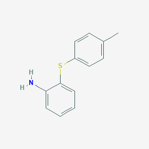 molecular formula C13H13NS B101844 Benzenamine, 2-((4-methylphenyl)thio)- CAS No. 16452-09-8