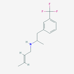 molecular formula C14H18F3N B101848 N-(2-Butenyl)-alpha-methyl-m-trifluoromethylphenethylamine CAS No. 15270-45-8