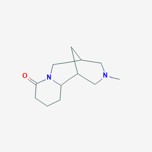 molecular formula C12H20N2O B101850 Cytisine, tetrahydro-12-methyl- CAS No. 18161-95-0