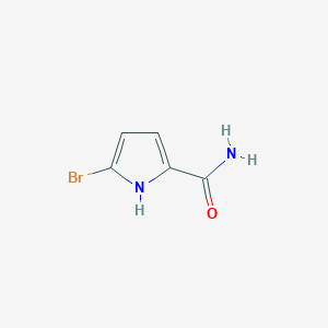 molecular formula C5H5BrN2O B101853 5-bromo-1H-pyrrole-2-carboxamide CAS No. 17543-94-1
