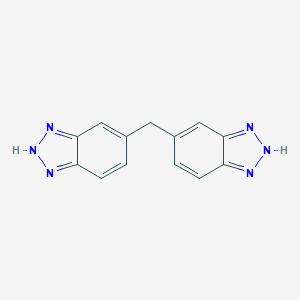 molecular formula C13H10N6 B101855 1H-Benzotriazole, 5,5'-methylenebis- CAS No. 15805-10-4