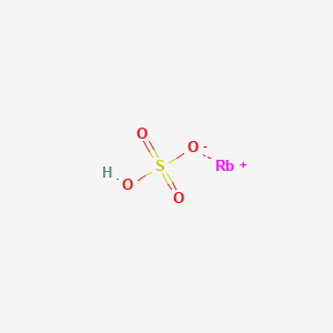 molecular formula RbHSO4<br>HO4RbS B101858 Rubidium hydrogen sulphate CAS No. 15587-72-1